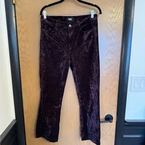 Paige Colette Crop Flare Velvet size 29